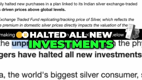 Silver is not available in India, what about your country?