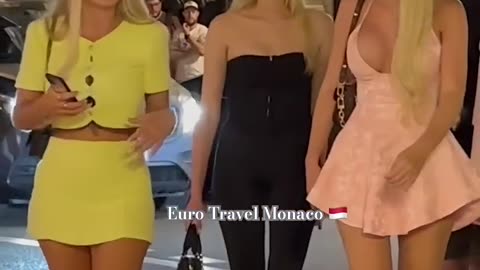 Beautiful Girls Night Vibes Monaco 🇲🇨 #luxury #rich #life
