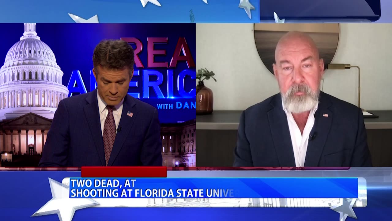 REAL AMERICA -- Dan Ball W/ Jonathan Gilliam, 2 Dead In Florida University Shooting, 4/17/25