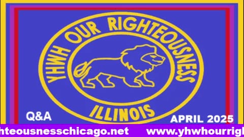 Sabbath with YHWH OUR RIGHTEOUSNESS Chicago [Saturday, May 3, 2025] 10:00 a.m. Central/11:00 a.m. Eastern (Jews are Edomites, descendants of Esau. Jews are not Yisraelites)