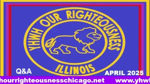 Sabbath with YHWH OUR RIGHTEOUSNESS Chicago [Saturday, May 3, 2025] 10:00 a.m. Central/11:00 a.m. Eastern (Jews are Edomites, descendants of Esau. Jews are not Yisraelites)
