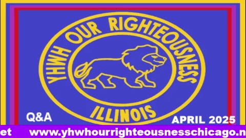 Sabbath with YHWH OUR RIGHTEOUSNESS Chicago [Saturday, May 3, 2025] 10:00 a.m. Central/11:00 a.m. Eastern (Jews are Edomites, descendants of Esau. Jews are not Yisraelites)