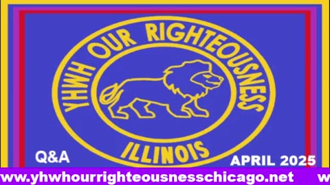 Sabbath with YHWH OUR RIGHTEOUSNESS Chicago [Saturday, May 3, 2025] 10:00 a.m. Central/11:00 a.m. Eastern (Jews are Edomites, descendants of Esau. Jews are not Yisraelites)