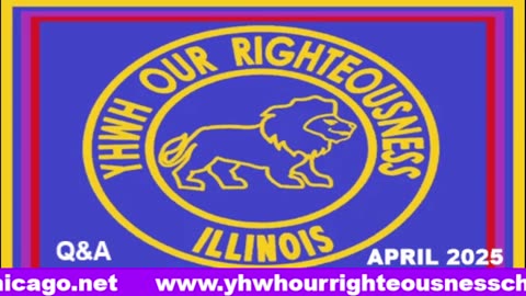 Sabbath with YHWH OUR RIGHTEOUSNESS Chicago [Saturday, May 3, 2025] 10:00 a.m. Central/11:00 a.m. Eastern (Jews are Edomites, descendants of Esau. Jews are not Yisraelites)