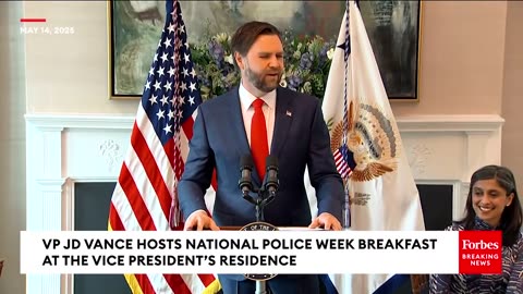 JUST IN: JD Vance Slams Anti-Police Sentiment, Tells Officers Trump Admin. 'Stands Behind You'