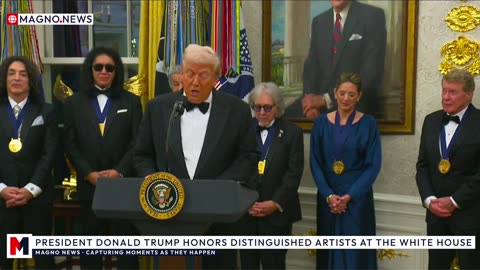 🇺🇸 President Trump Honors George Strait, Stallone, KISS, Crawford & Gaynor at The White House