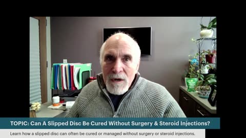 Ageless Health: Can A Slipped Disc Be Cured Without Surgery & Steroid Injections