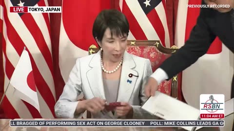 WATCH: President Trump Signs Agreement with the Prime Minister of Japan - 10/28/25
