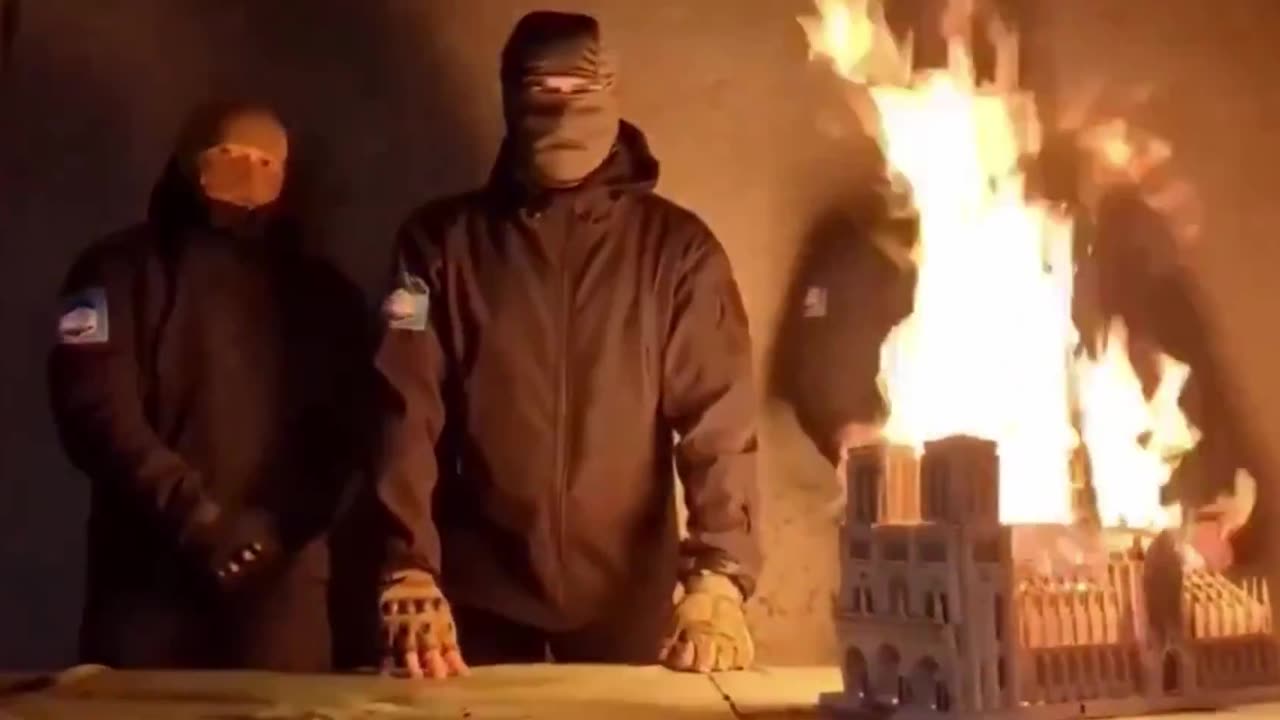 Muslims in France are threatening to burn down the Notre Dame Cathedral.