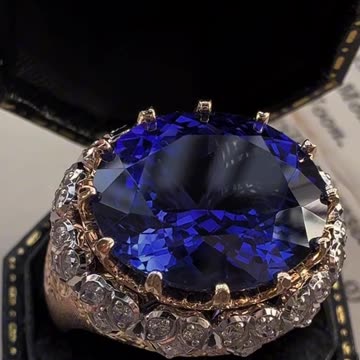 "Royal Blue Gemstone Ring for Wealth & Style 💎"