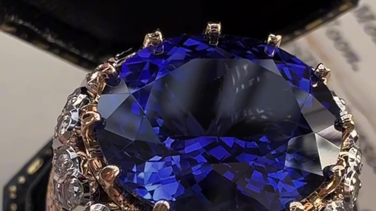 "Royal Blue Gemstone Ring for Wealth & Style 💎"