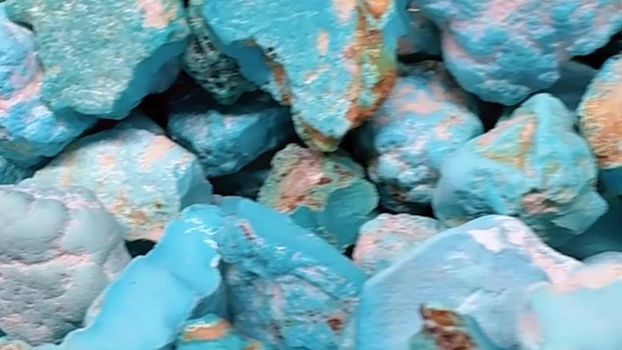 20250717-5 Natural Original Turquoise Rough:Geological Color USB Drive in Stone