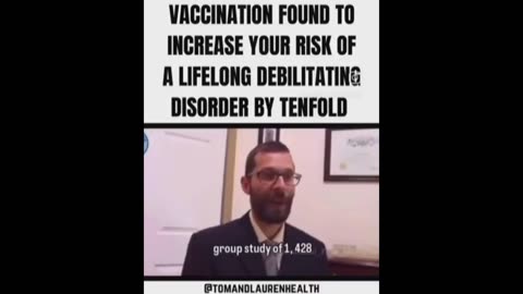 Vaccination increases risk of debilitating disorder by 1000%!