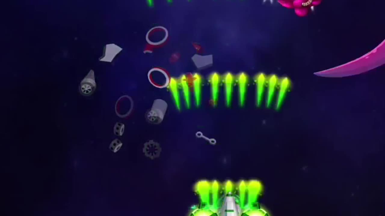 Space shooter gameplay