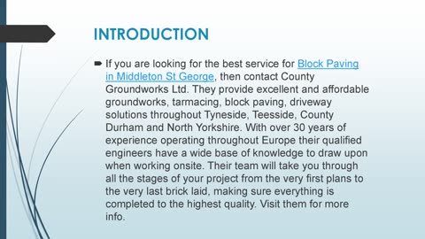 Best Block Paving in Middleton St George