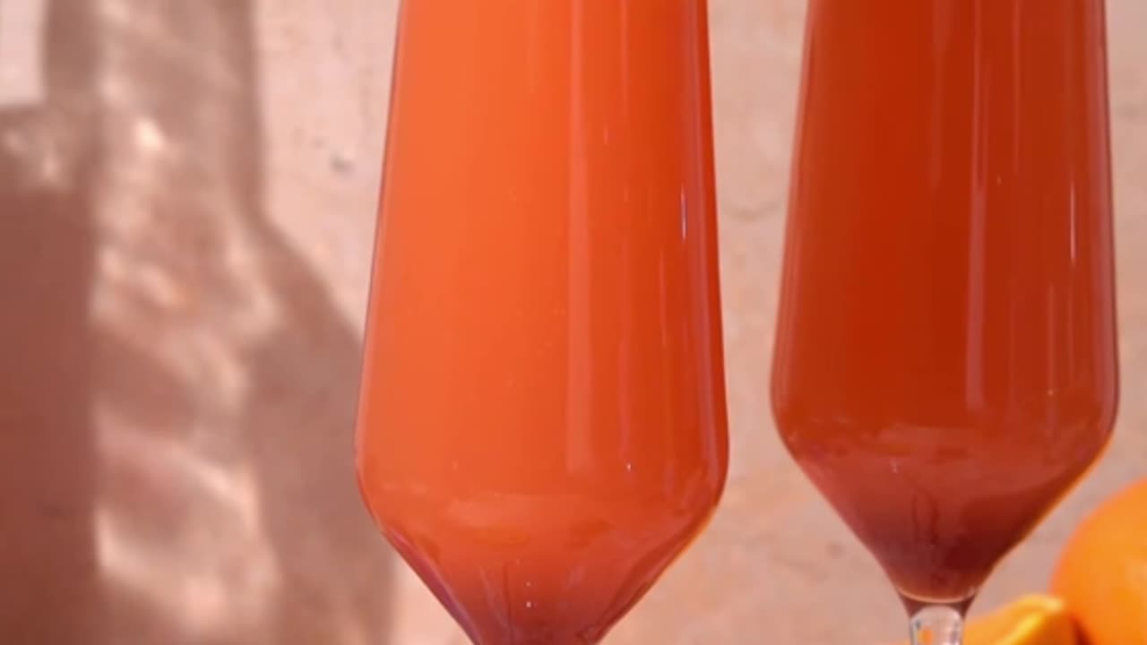 Strawberry Aperol Mimosas