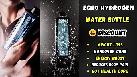 💧Echo Hydrogen Water: Weight Loss, Gut Health, Hangover Breakthrough!