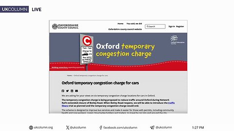 From LTNs to Levies: Oxford Moving Ahead with New Congestion Charge | UK Column News