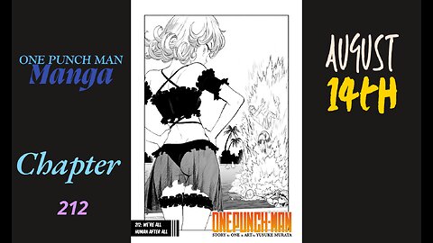 One Punch Man Chapter 212 || Live Reaction Live Stream || August 14th