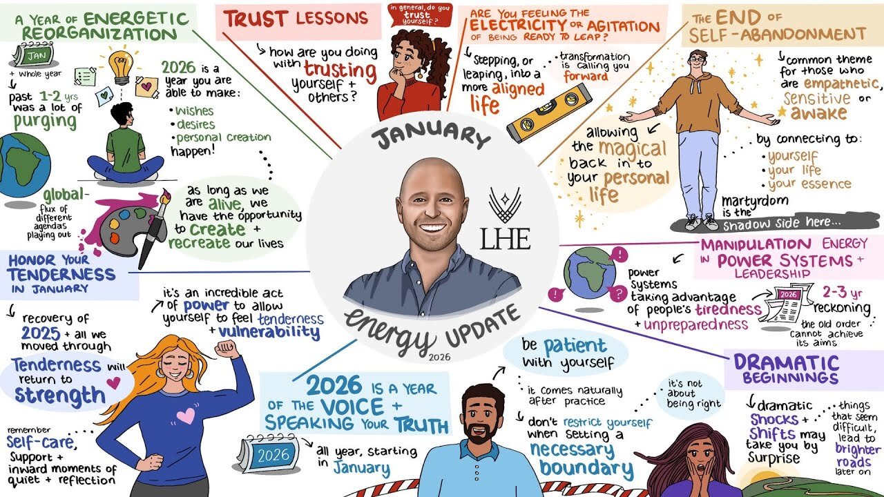 January 2026 Energy Update 🎨 Mind Map Version | Lee Harris