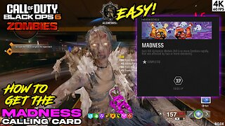 How to Get the MADNESS Calling Card 🧟 CALL OF DUTY: BLACK OPS 6 ZOMBIES