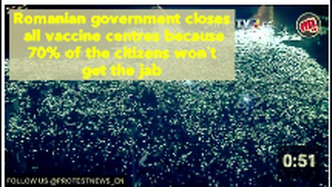 "Romanian Government Shuts Vaccine Centers as 70% Citizens Refuse Jab"