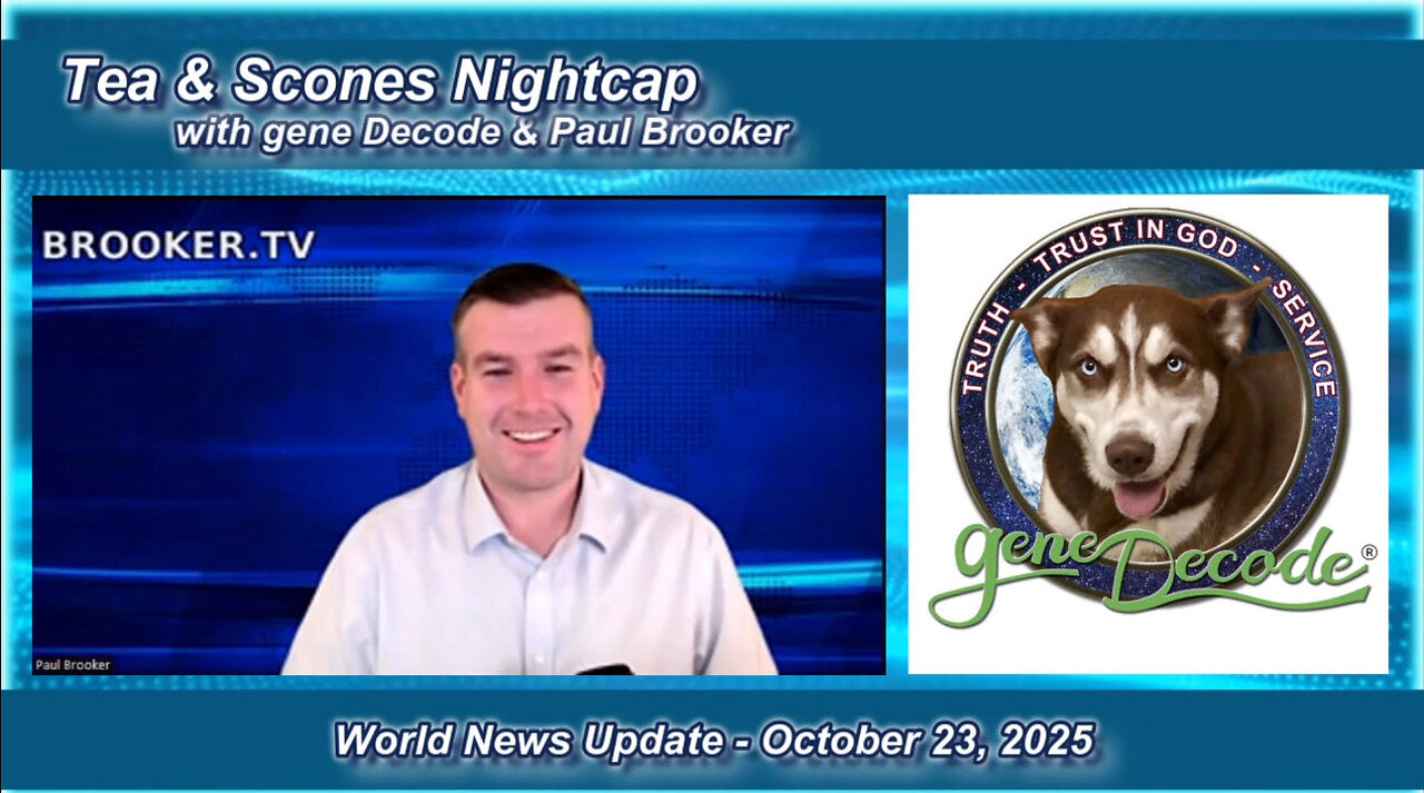 TEA & SCONES WITH GENE DECODE & PAUL BROOKER - 23RD OCTOBER