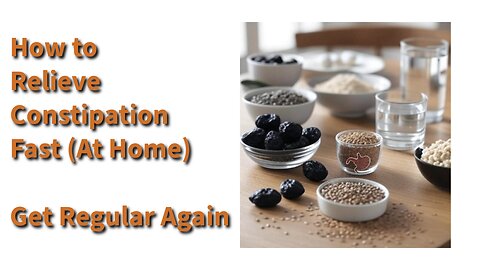 Get rid of your Constipation ...fast and easy hack!