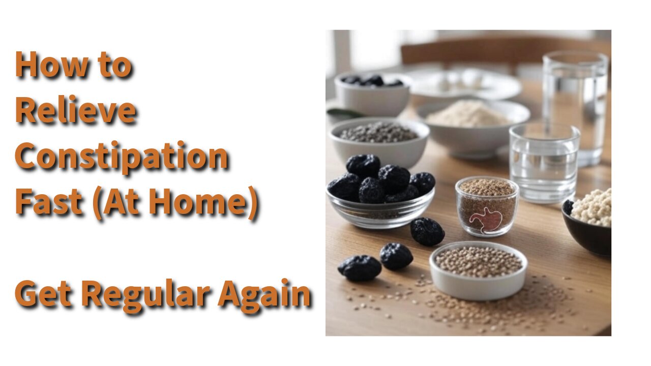 Get rid of your Constipation ...fast and easy hack!
