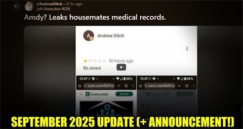 Autism Faker Andrew Ditch TRIED TO SLANDER HIS OLD GROUP HOME AND DOXX A RESIDENT | Seotember Update