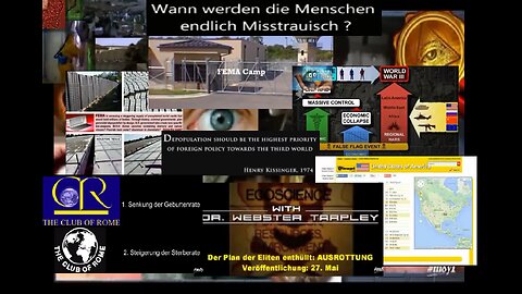 Globale Bevölkerungsreduzierung - NWO Eugenik FEMA 15.o1.2017 m8y1 reup
