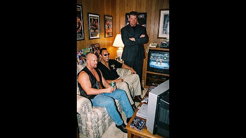 Stone Cold, Rock & Vince in the MOST 90s Room Ever—Pure Nostalgia! #shorts