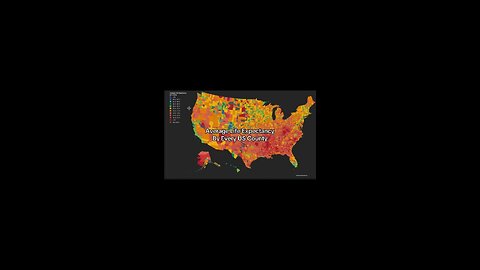 Average life expectancy in every American county