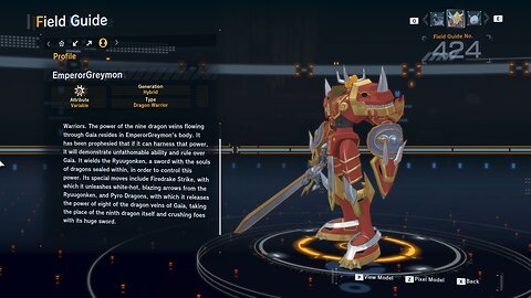 emperorgreymon all digivolution/de-digivolution/profile Digimon Story Time Stranger