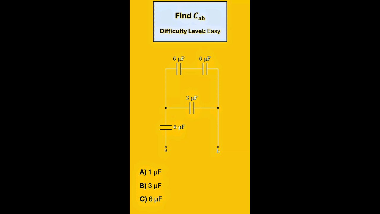 Find the equivalent capacitance batween terminal a and b