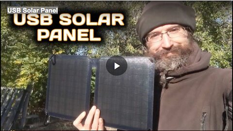 "Solar Powered USB Panel"