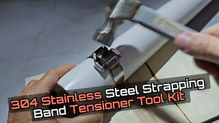 Jowlawn 304 Stainless Steel Strapping Band Tensioner Tool Kit Unboxing and Beginner Tutorial