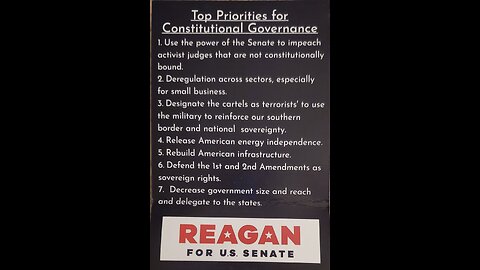 Candidate Reagan for GA US Senate