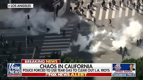 HAPPENING NOW: Anti-Trump rioters clash with police in Los Angeles