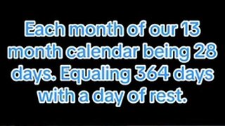 The 13 month calendar and turtle shells