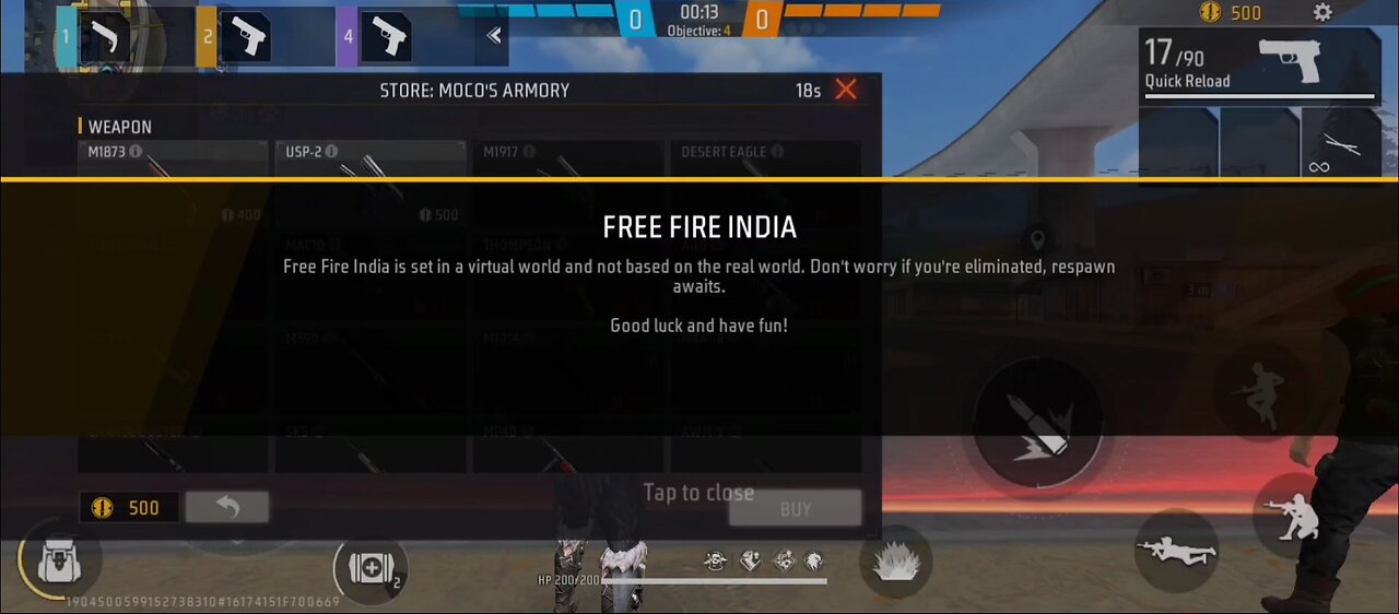 Free fire gameplay 1vs 3...