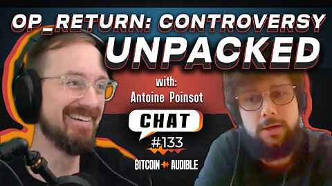 Chat_133 - Bitcoin Development & Controversy with Antoine Poinsot