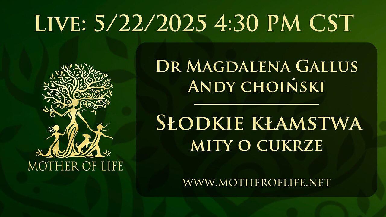 5/22/25 | Słodkie kłamstwa - Mity o Cukrze | Magdalena Gallus i Andy Choiński