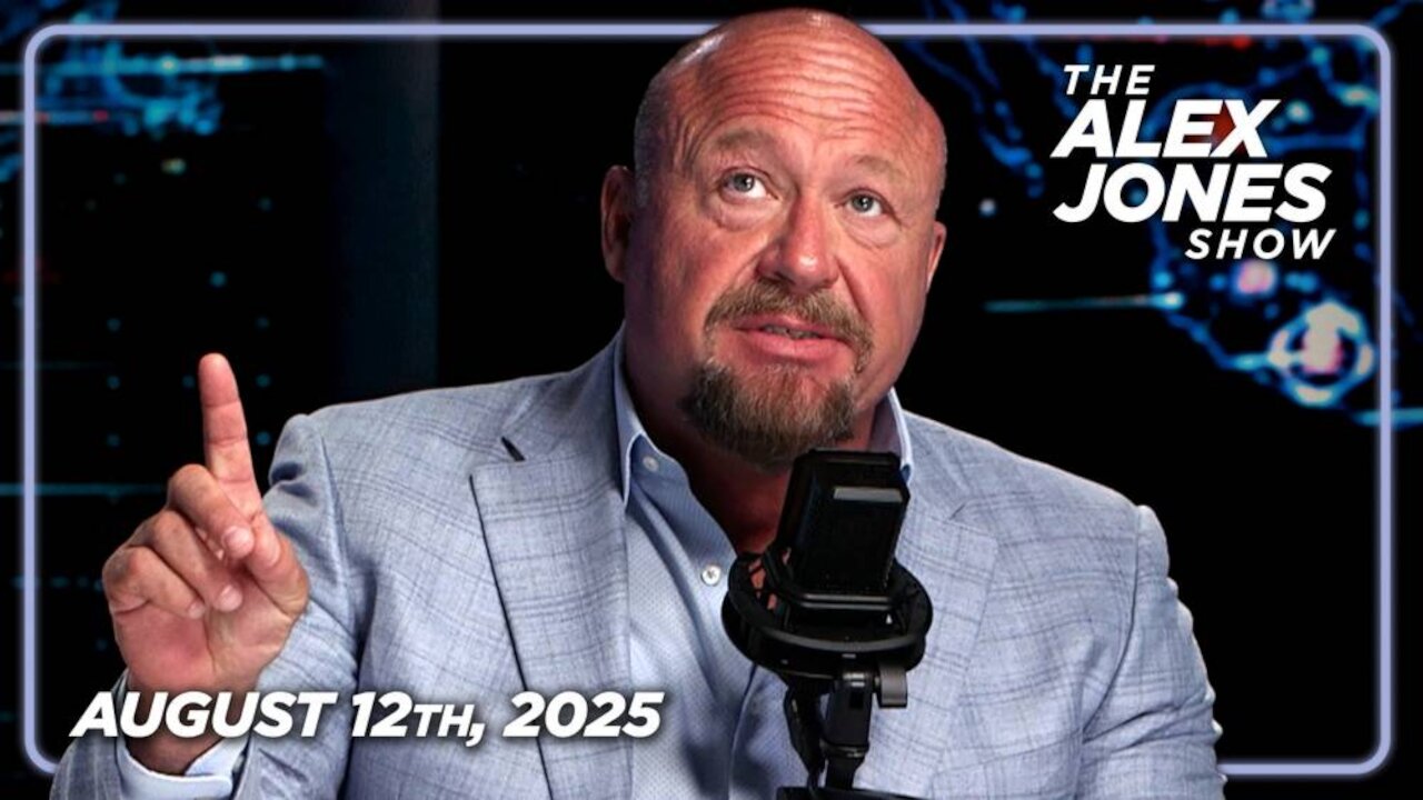 THE ALEX JONES SHOW - 8/12/2025: Alex Jones Answers The Question: Is President Trump Preparing To Plunge America Into Martial Law?! NATO/EU Join Zelensky In A Pledge To Block Trump's Ukraine War Peace Deal! PLUS, New Studies Prove The COVID mRNA Shot