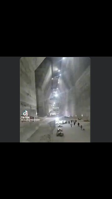 Video of a huge underground tunnel