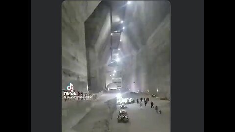 Video of a huge underground tunnel