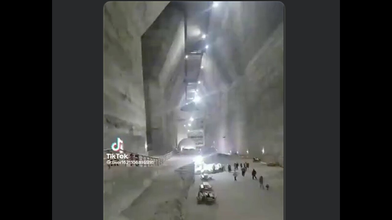 Video of a huge underground tunnel