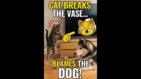The Cat Breaks the Vase… and Blames the Dog! 😂 Hilarious Scene!