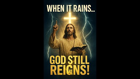 When it rains… GOD STILL REIGNS. ⛈️🔥