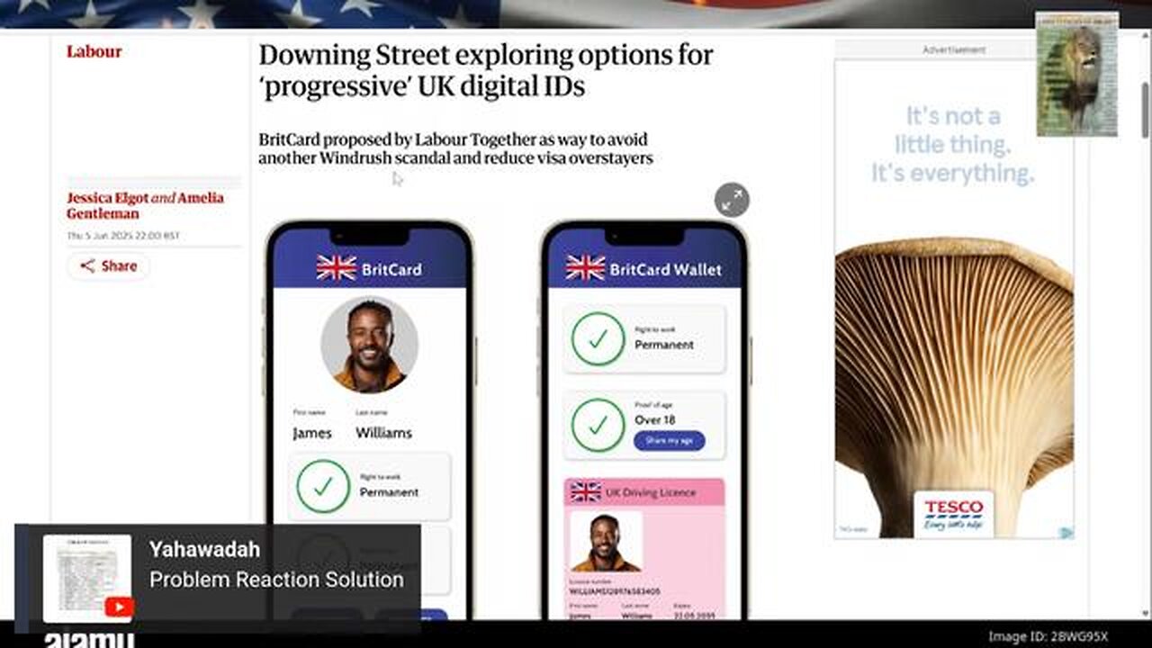 UK Plans introduction of digital ID for all Citizens "Woe unto them that decree unrighteous decrees"
